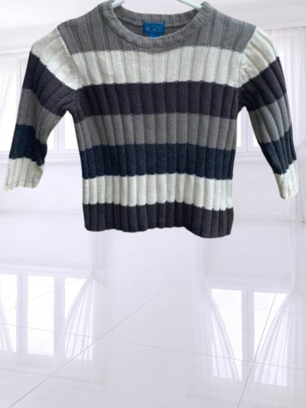 2 for $15 The Children's Place Striped Knit Long Sleeve Sweater - Size 3T Boys